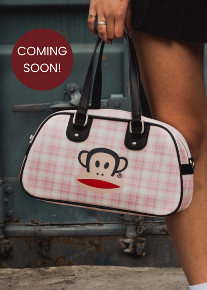 Daisy Street x Paul Frank – Pink Plaid Bowling Bag