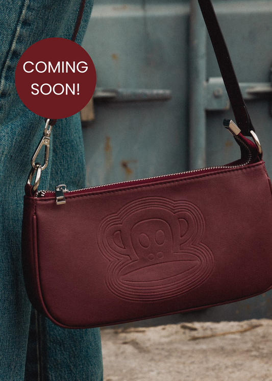 Daisy Street x Paul Frank – Embossed Burgundy Shoulder Bag