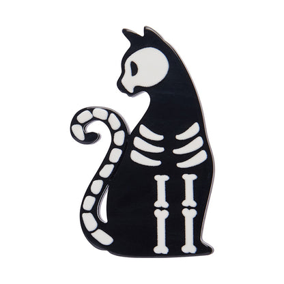 Erstwilder - Bone Cat Mini Brooch