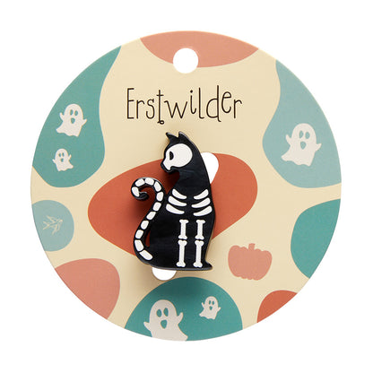 Erstwilder - Bone Cat Mini Brooch