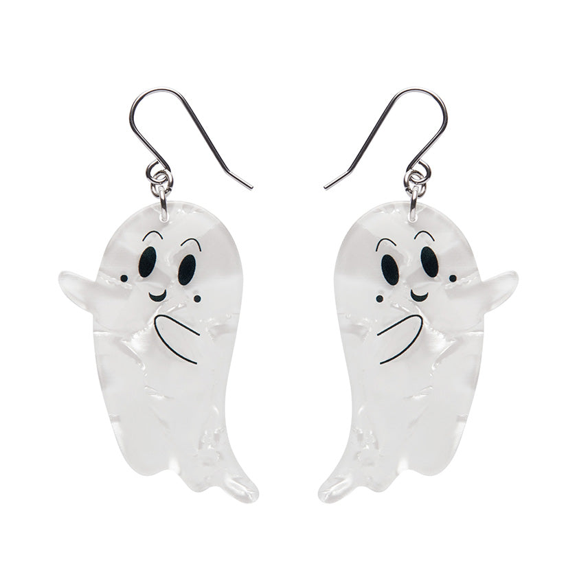 Erstwilder - Ghost Drop Earrings in White