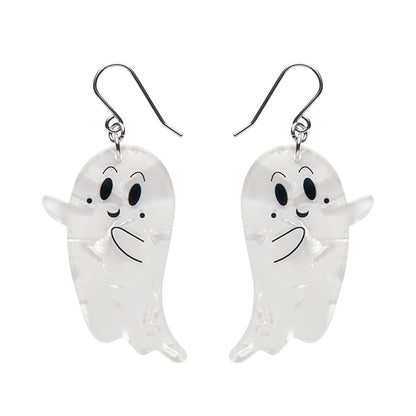 Erstwilder - Ghost Drop Earrings in White