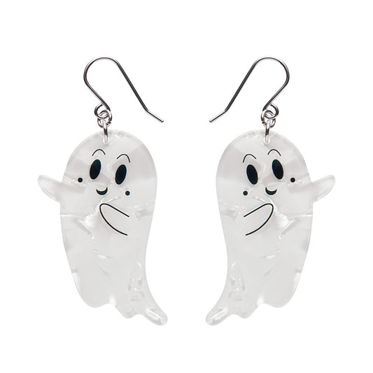 Erstwilder - Ghost Drop Earrings in White