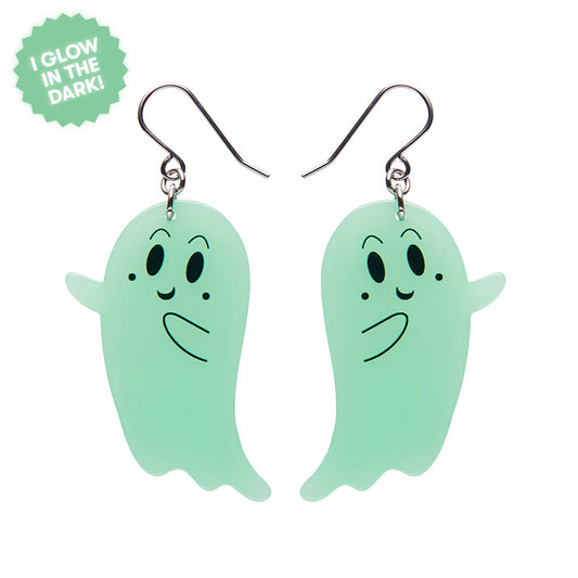 Erstwilder - Ghost Drop Earrings in Glow in the Dark