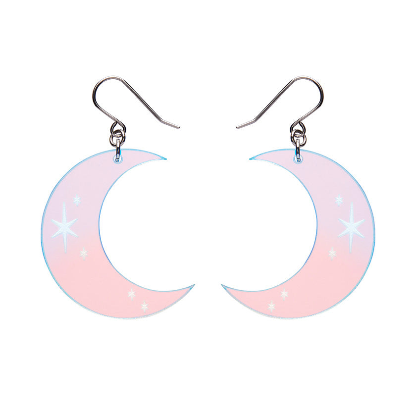 Erstwilder - Half Moon Drop Earrings in Iridescent