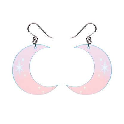 Erstwilder - Half Moon Drop Earrings in Iridescent