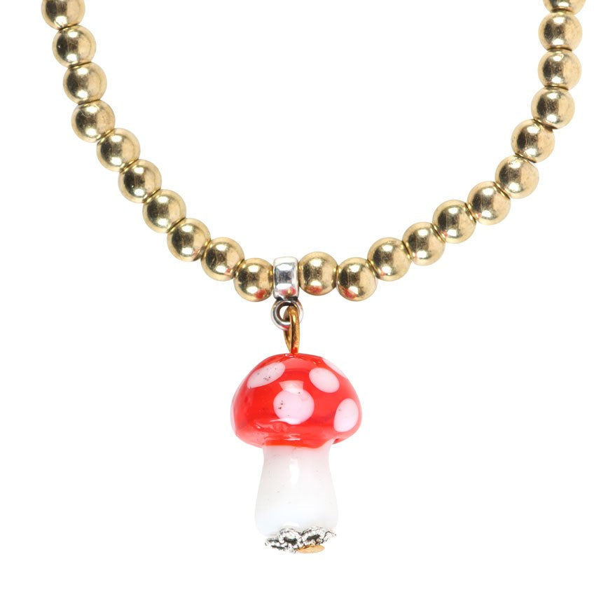 Something Different - Toadstool Charm Bracelet