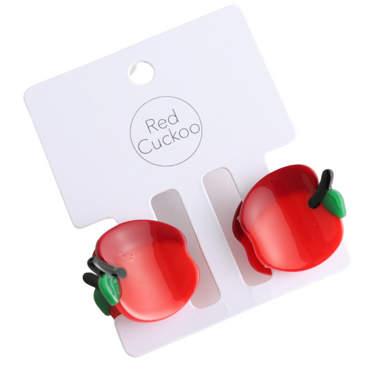 The Edit - Mini Apple Hair Claw Duo