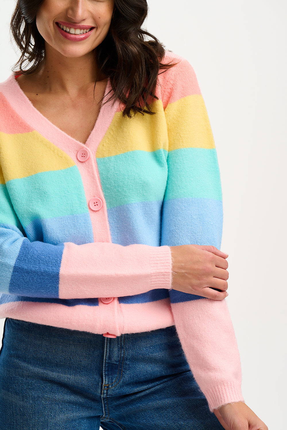 Long pastel clearance cardigan