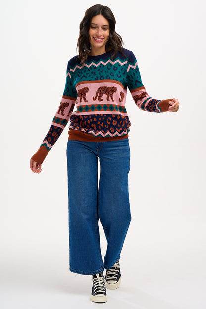 Sugarhill Brighton - Leopard Love Rosie Knit Jumper