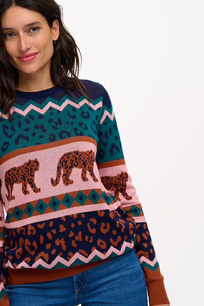 Sugarhill Brighton - Leopard Love Rosie Knit Jumper