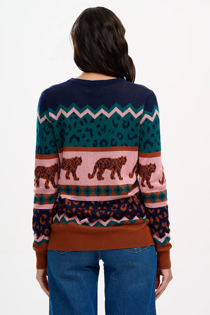 Sugarhill Brighton - Leopard Love Rosie Knit Jumper