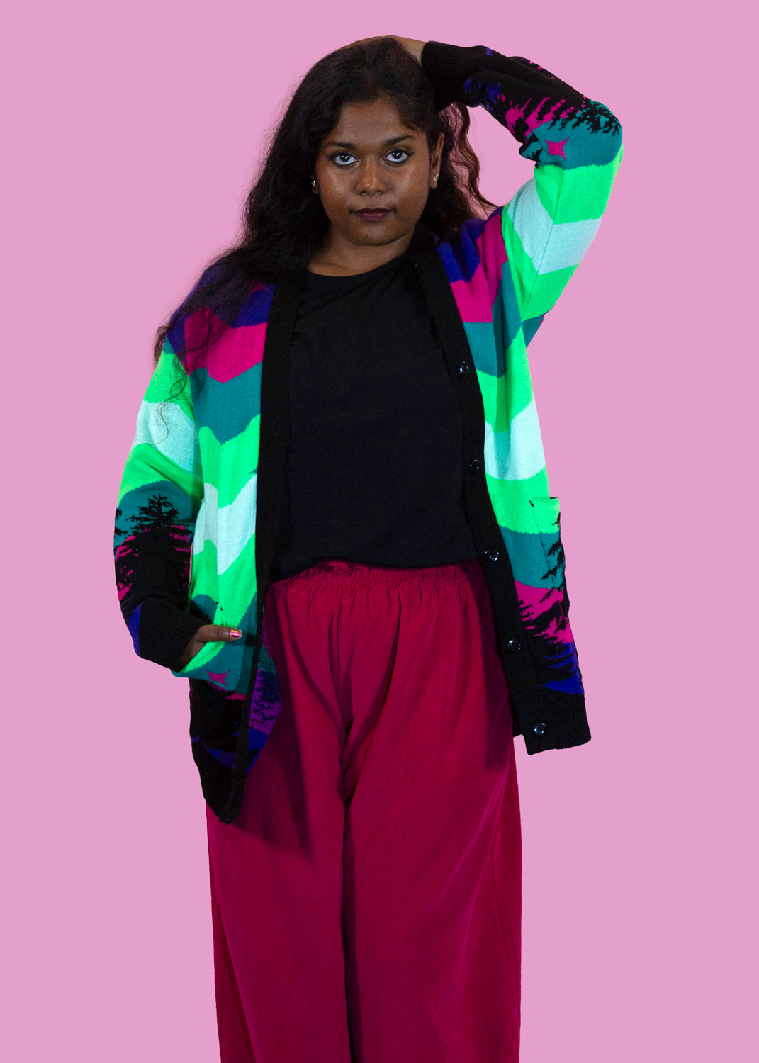 Home of Rainbows - The Northern Lights Knit Cardigan