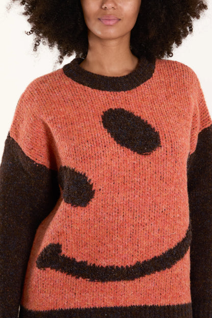 The Edit - Smiley Face Knit Jumper