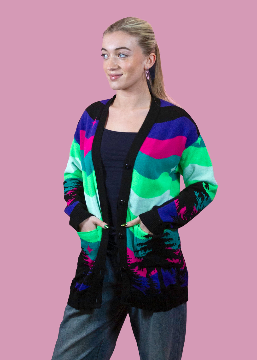 Home of Rainbows - The Northern Lights Knit Cardigan