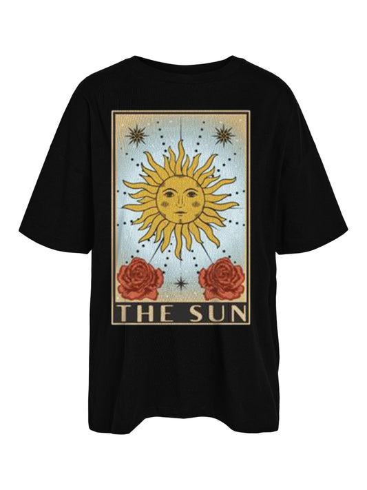 Noisy May - ‘The Sun’ Jeweled Tarot Card T-Shirt