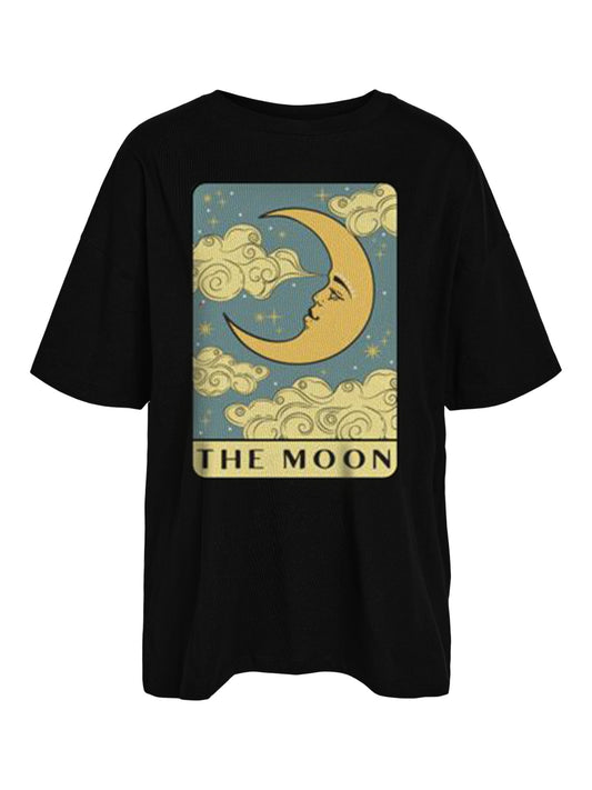 Noisy May - ‘The Moon’ Jeweled Tarot Card T-Shirt