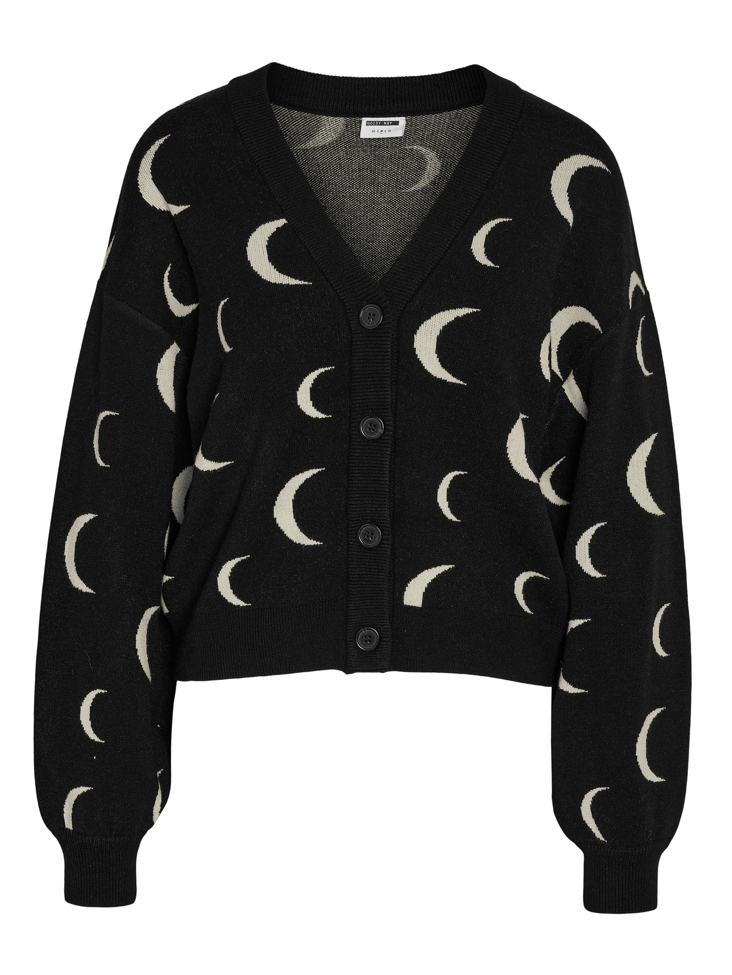 Noisy May - Black Crescent Moon Cardigan