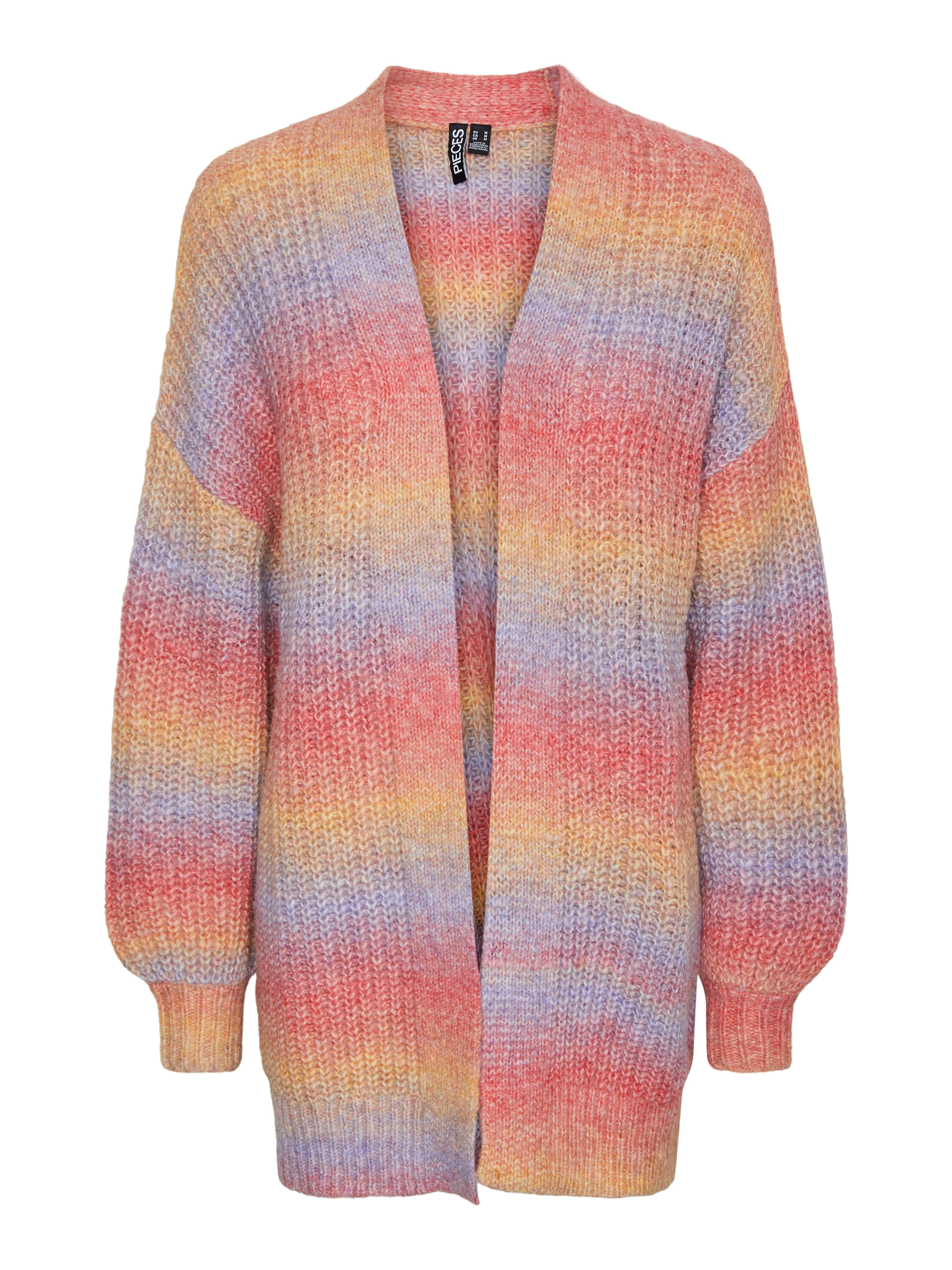 Pieces Rainbow Knit Cardigan Thunder Egg