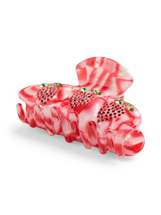 Pieces - Bejeweled Strawberry Hair Claw
