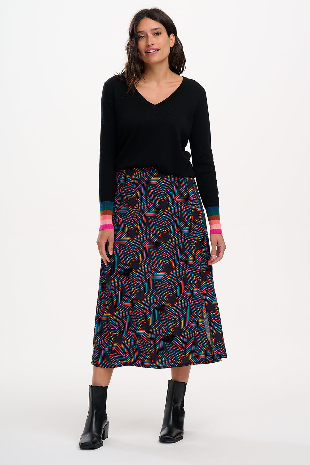 Sugarhill Brighton - Rosalind Rainbow Star Explosion Skirt