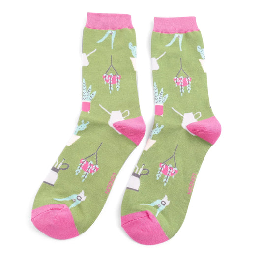 Miss Sparrow - Green House Plants Socks