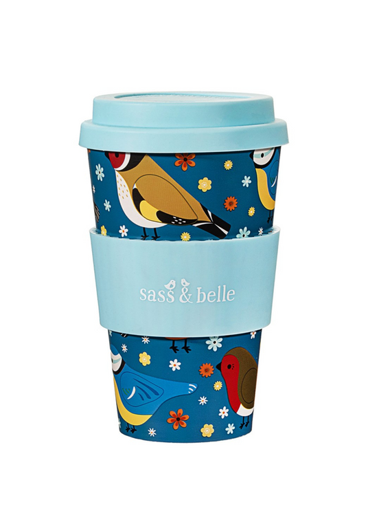 Sass & Belle - Garden Birds Travel Coffee Cup