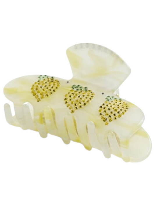 Pieces - Bejeweled Lemon Hair Claw