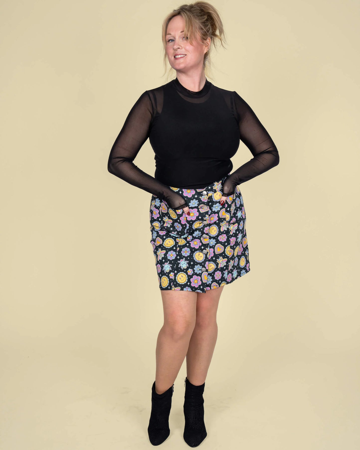 Run & Fly - Bee Happy A Line Skirt