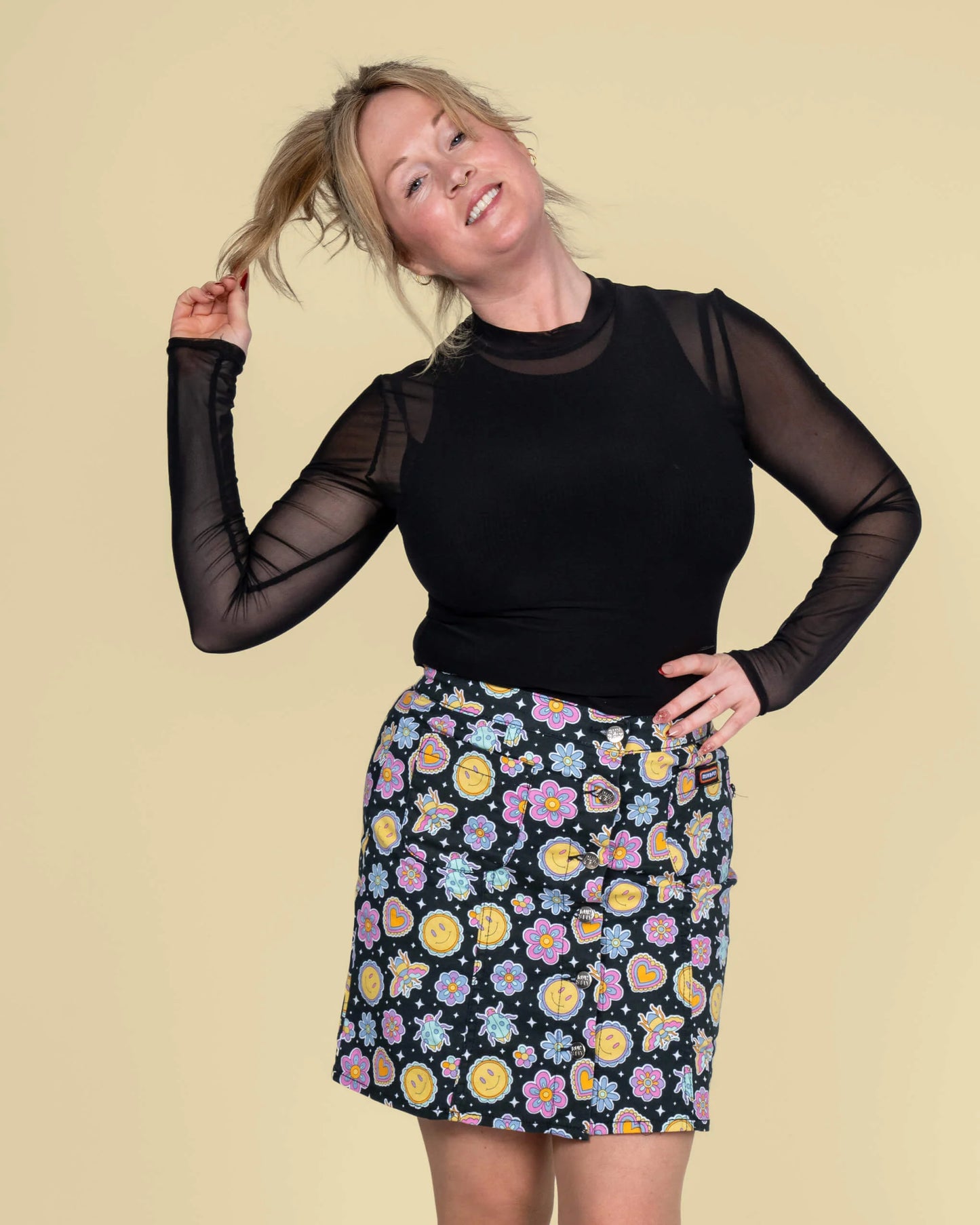 Run & Fly - Bee Happy A Line Skirt