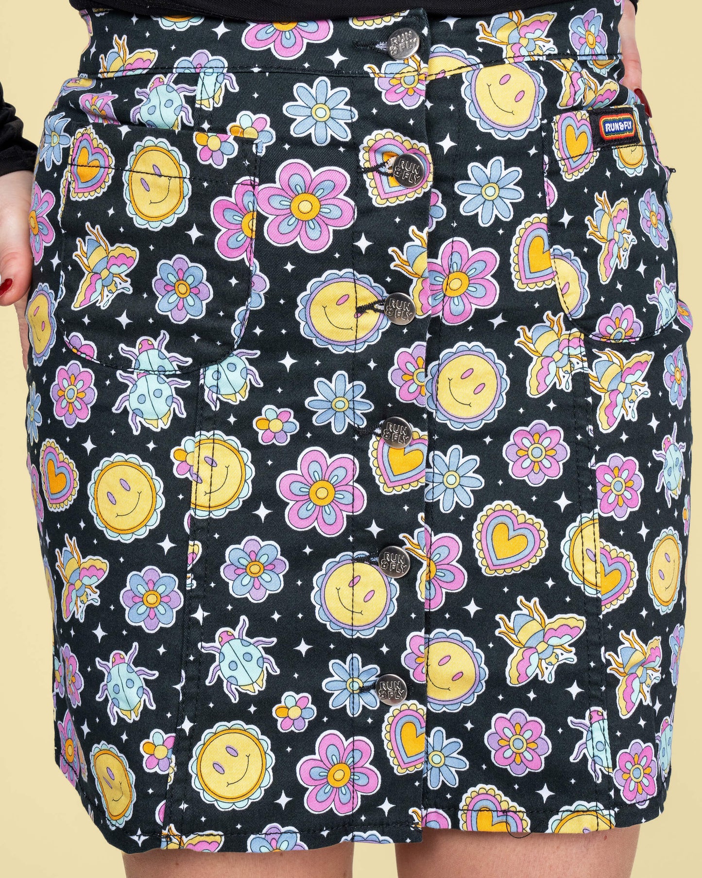 Run & Fly - Bee Happy A Line Skirt