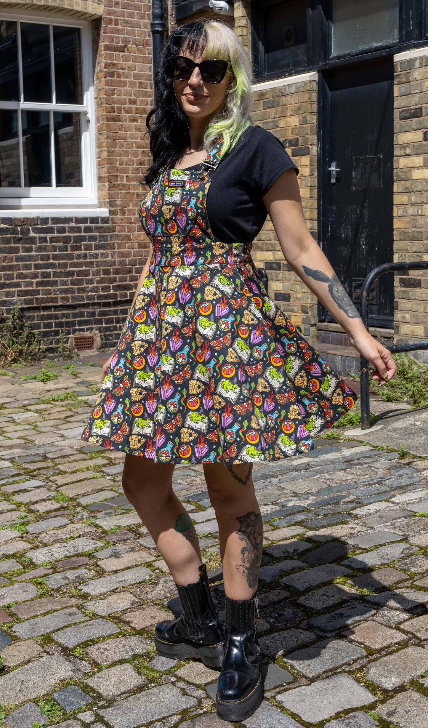 Run & Fly - Bewitched Flared Pinafore Dress