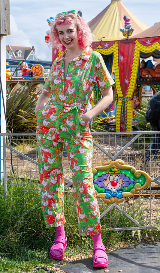Run & Fly x The Mushroom Babes In The Geese Garden Jumpsuit