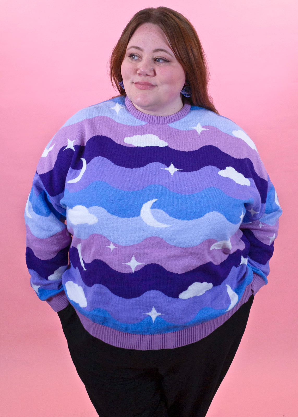 Home of Rainbows Midnight Knit Jumper Thunder Egg