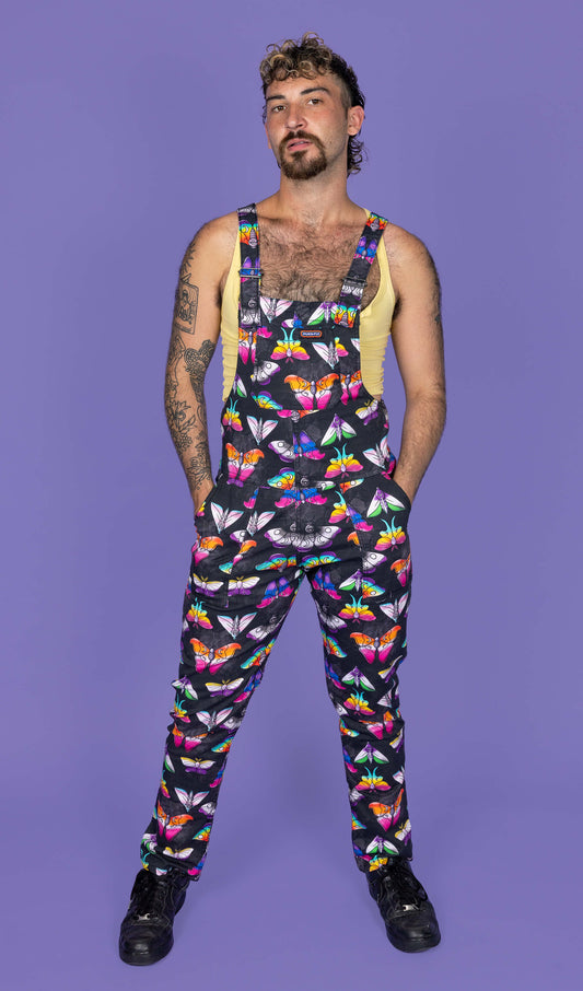 Run & Fly - Pride Moths Stretch Twill Dungarees
