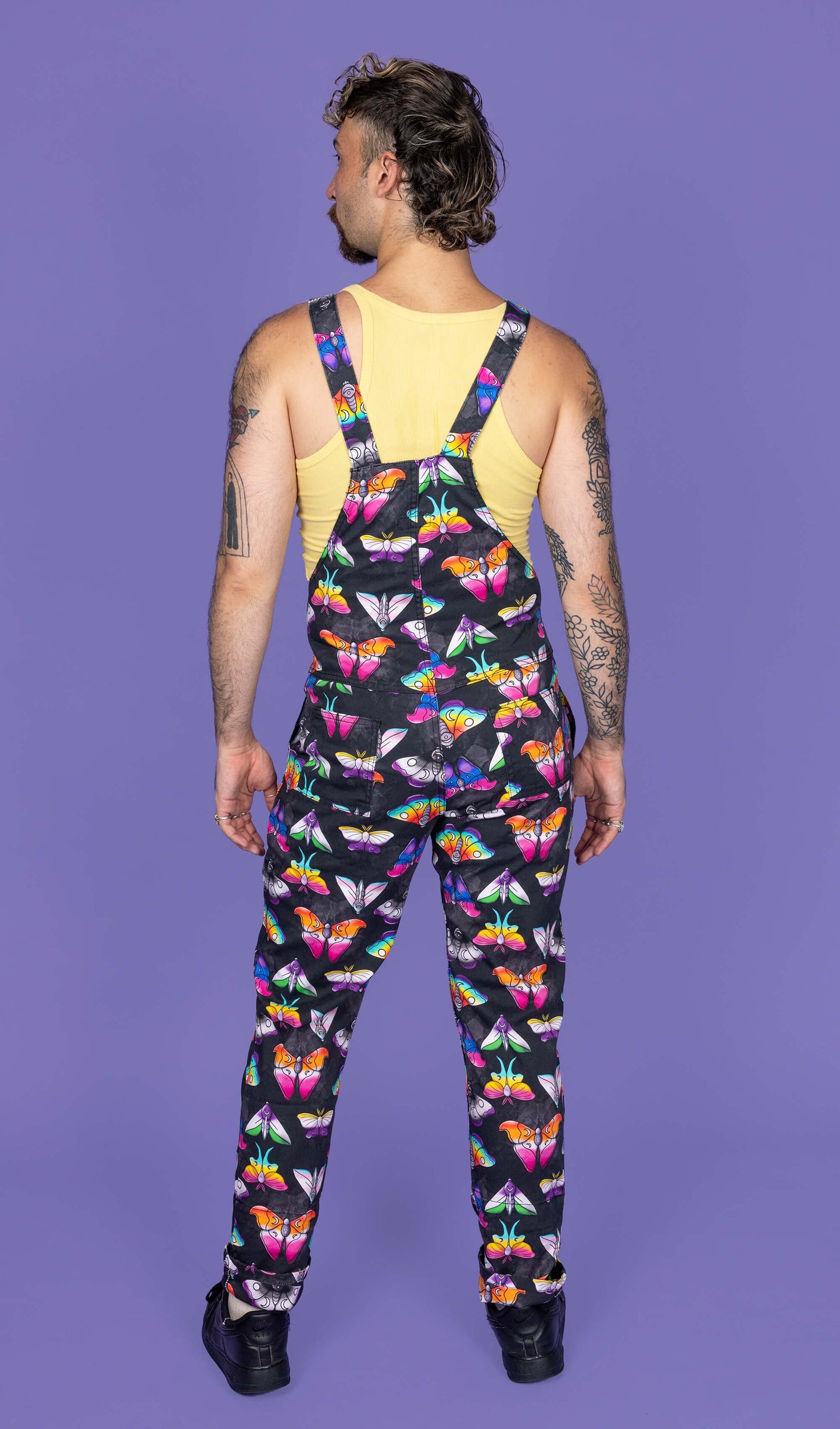 Run & Fly - Pride Moths Stretch Twill Dungarees