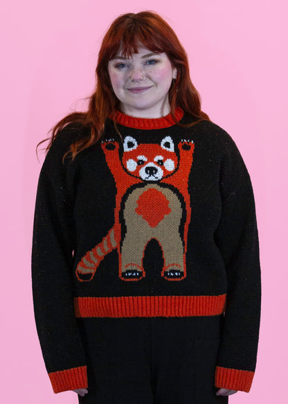 Home of Rainbows - Fluffy Red Panda Knit Jumper COMING SOON