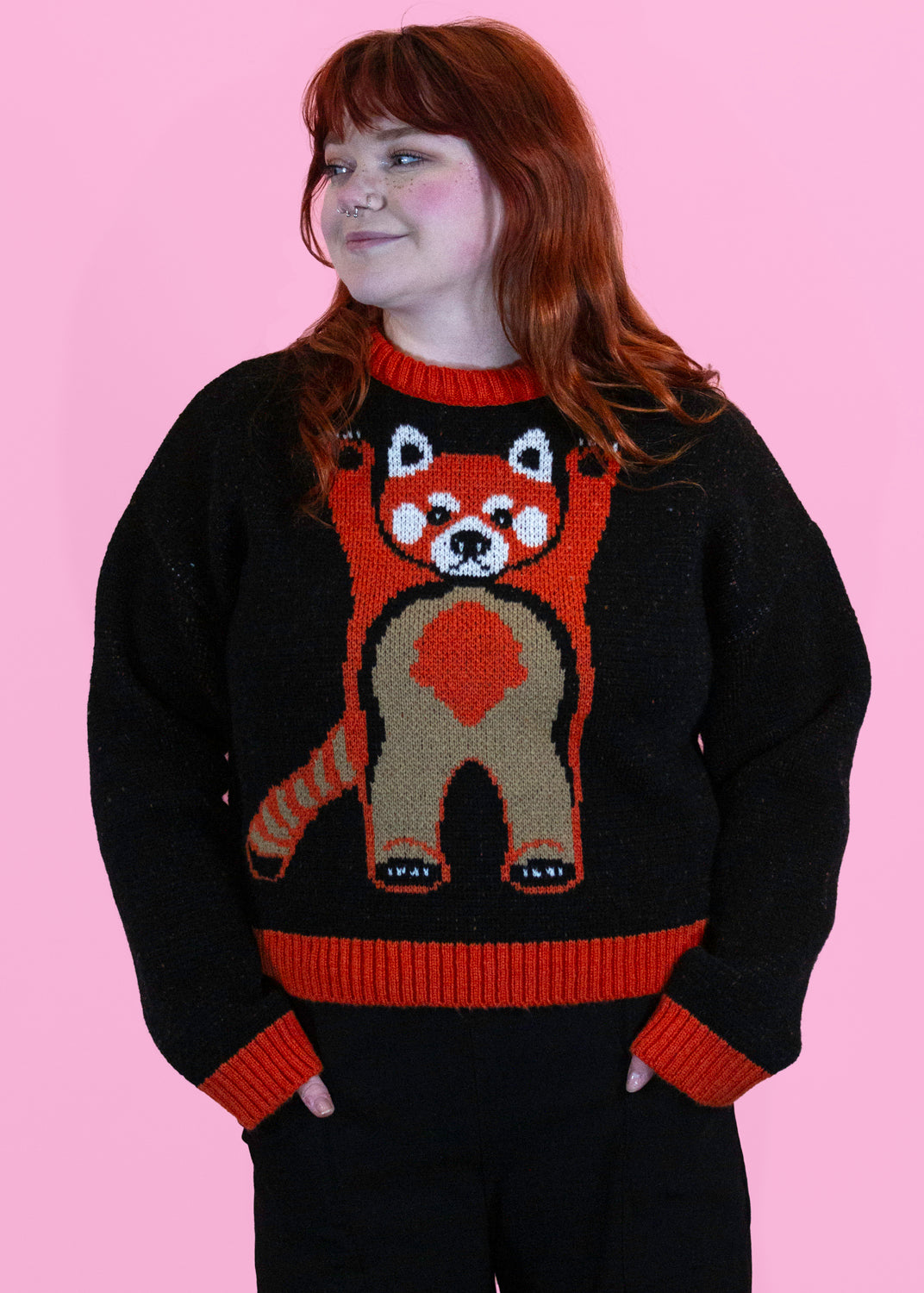 Home of Rainbows - Fluffy Red Panda Knit Jumper COMING SOON