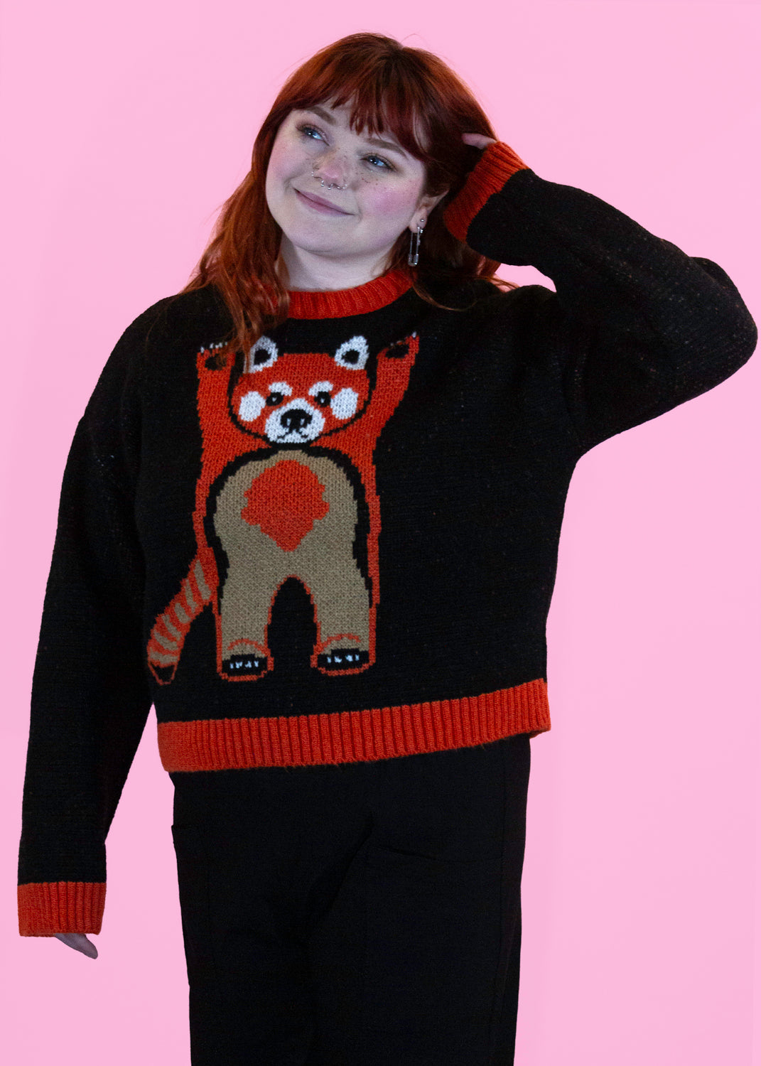 Home of Rainbows - Fluffy Red Panda Knit Jumper COMING SOON