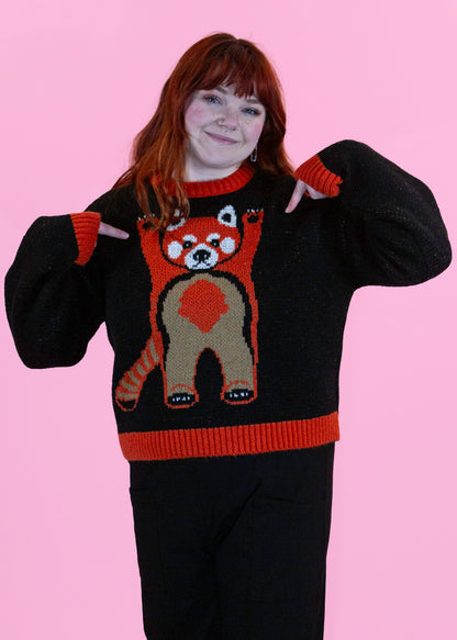 Home of Rainbows - Fluffy Red Panda Knit Jumper COMING SOON