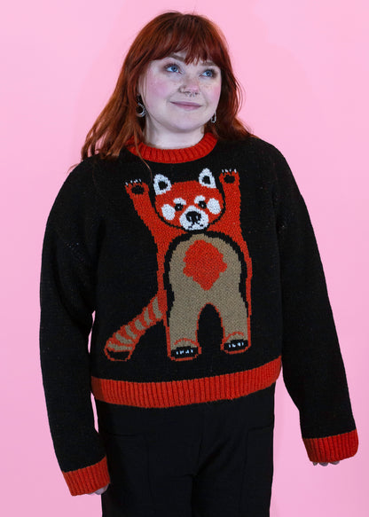 Home of Rainbows - Fluffy Red Panda Knit Jumper COMING SOON