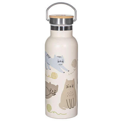 Sass & Belle - Cute Cats Metal Water Bottle