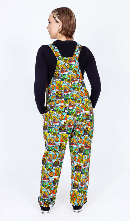 Run & Fly - Tarot Dinosaurs Stretch Twill Dungarees