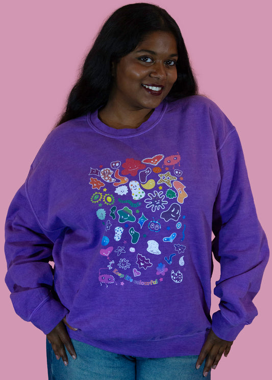 Home of Rainbows - Unisex Keep Life Colourful Sweater (+ Charity Donation)