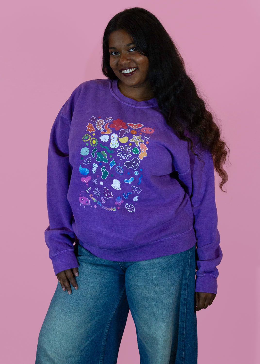 Home of Rainbows - Unisex Keep Life Colourful Sweater (+ Charity Donation)