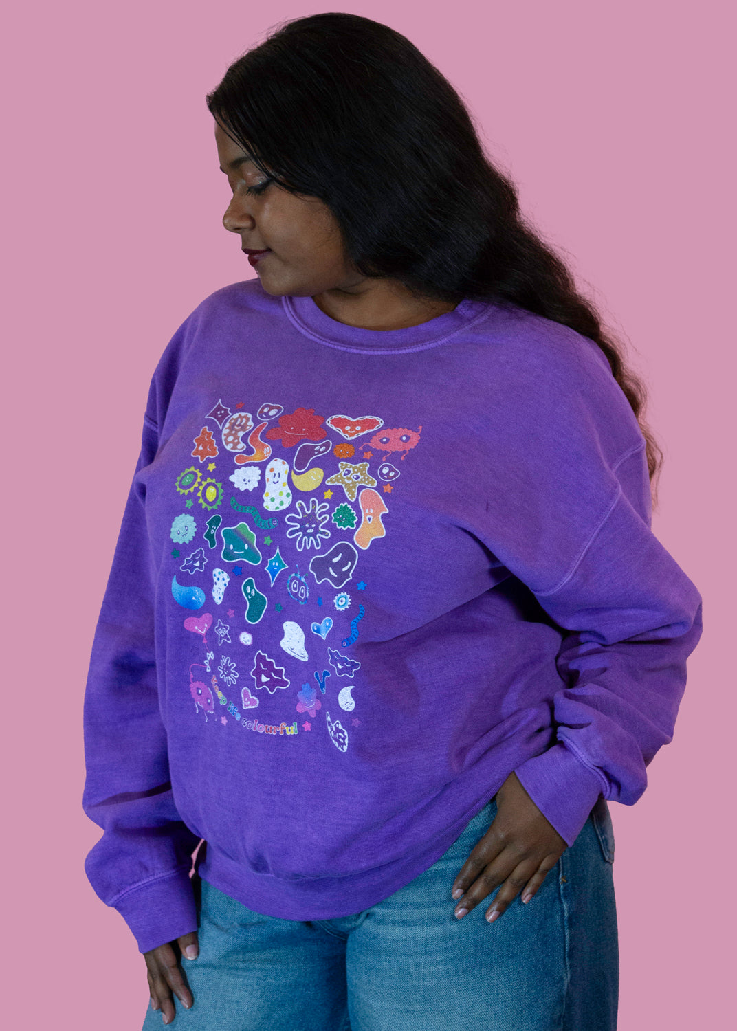 Home of Rainbows - Unisex Keep Life Colourful Sweater (+ Charity Donation)