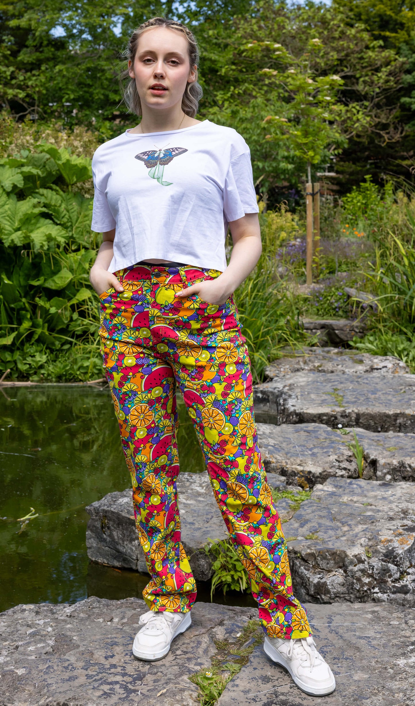 Run & Fly - Tutti Frutti Straight Leg High Waisted Jeans