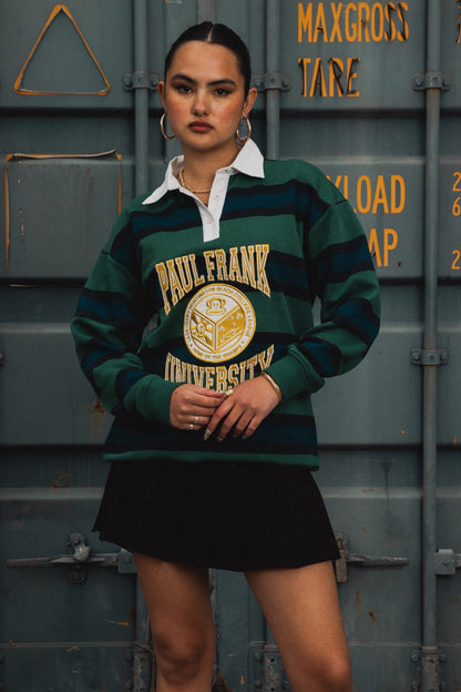 Daisy Street x Paul Frank - Embroidered Varsity Rugby Top