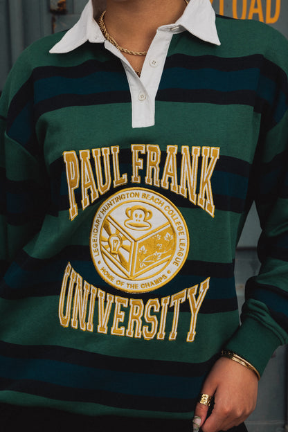 Daisy Street x Paul Frank - Embroidered Varsity Rugby Top