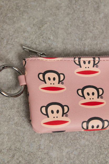 Daisy Street x Paul Frank -  Pink Multi Julius Face Coin Purse